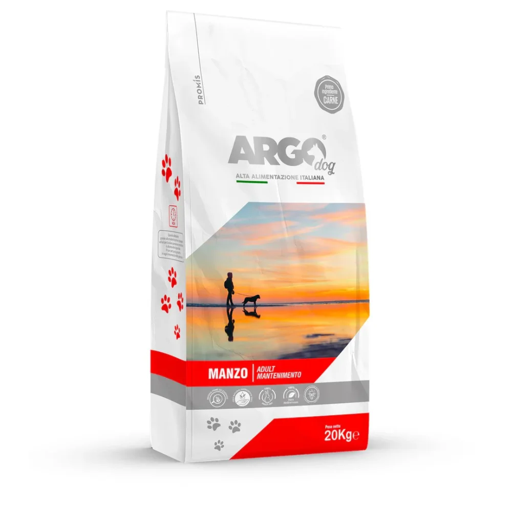Standard - Суха храна Argo Manzo за кучета от всички породи с говеждо, 10 кг.