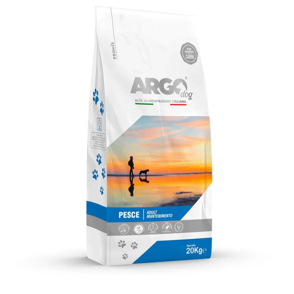 Standard - Суха храна Argo Pesce за кучета от всички породи с риба, 20кг.