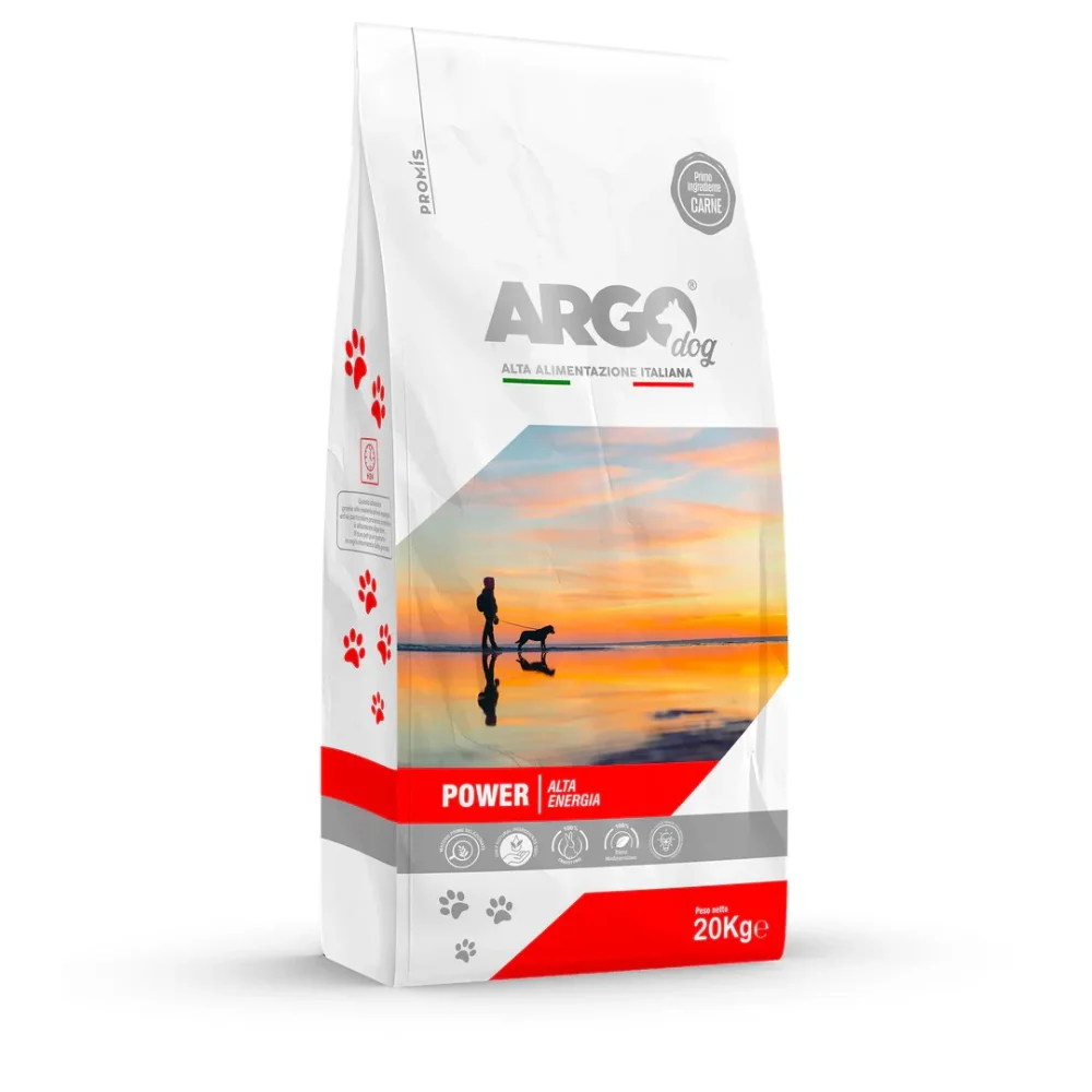 Standard - Пълноценна суха храна Argo 30/20 Power Maiale за активни кучета със свинско и говеждо, 20кг.
