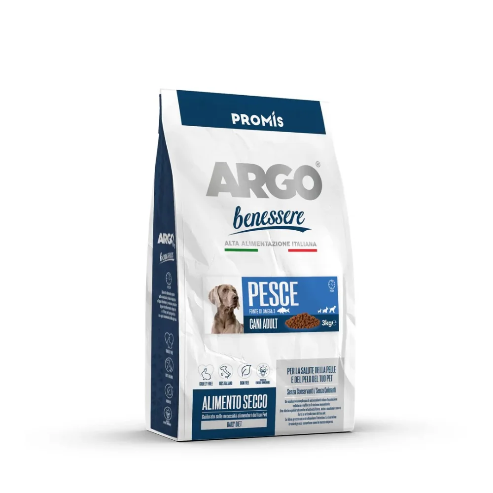 Premium - Суха храна Argo Benessere Pesce за кучета с риба