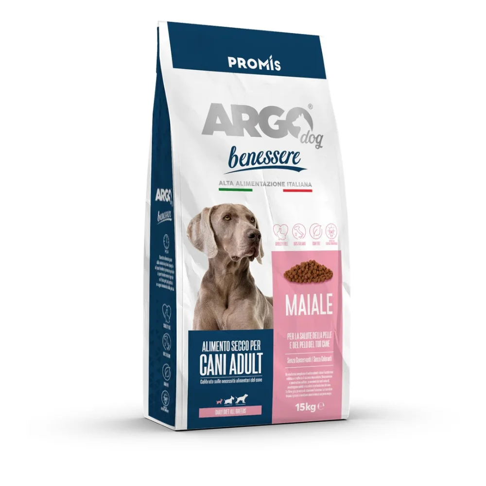 Premium - Суха храна Argo Benessere Maiale за кучета със свинско