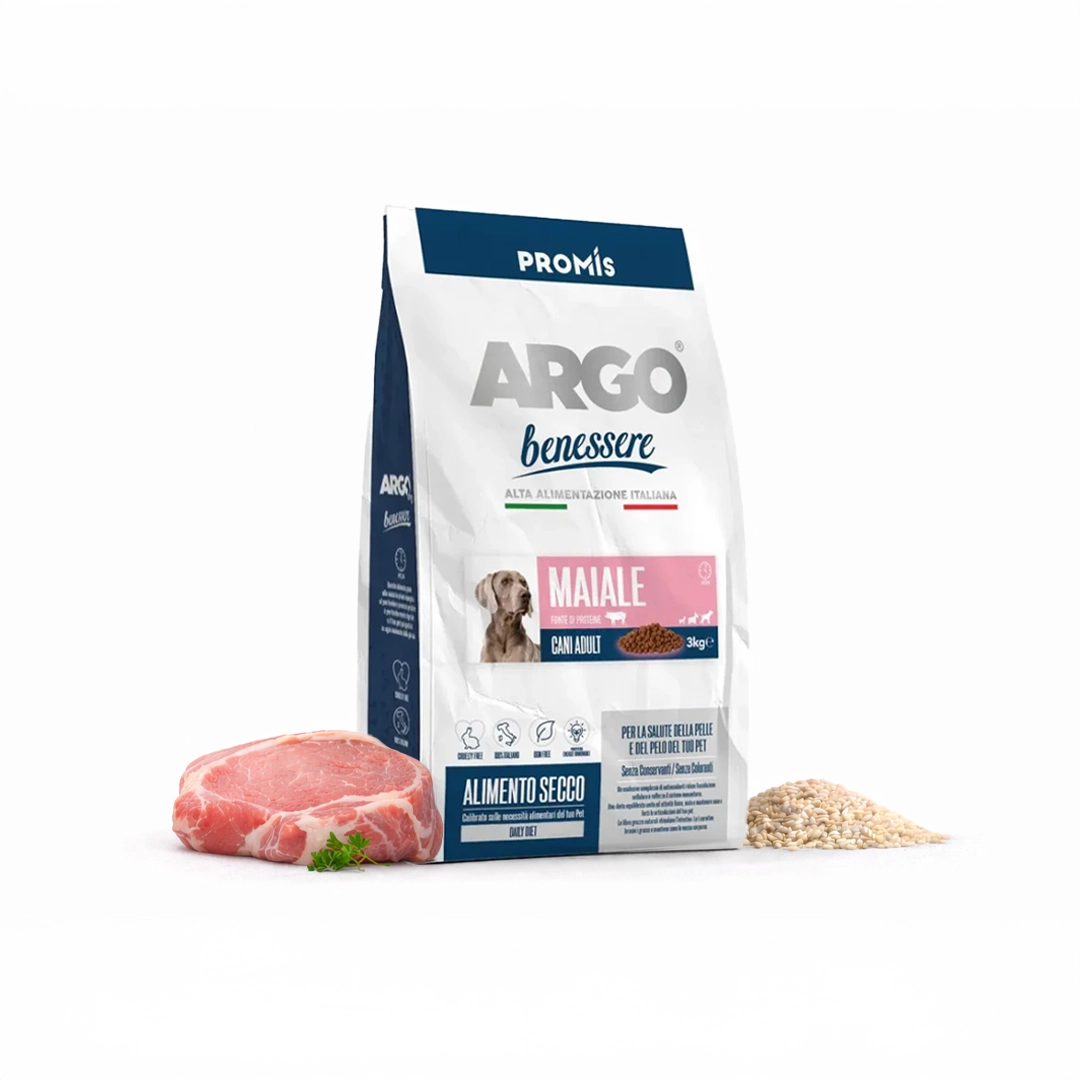 Premium - Суха храна Argo Benessere Maiale за кучета със свинско