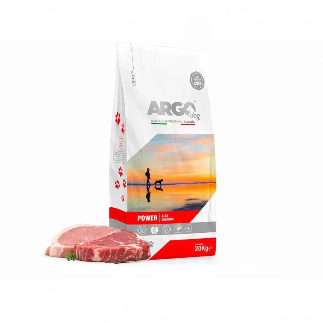 Standard - Пълноценна суха храна Argo 30/20 Power Maiale за активни кучета със свинско и говеждо, 20кг.