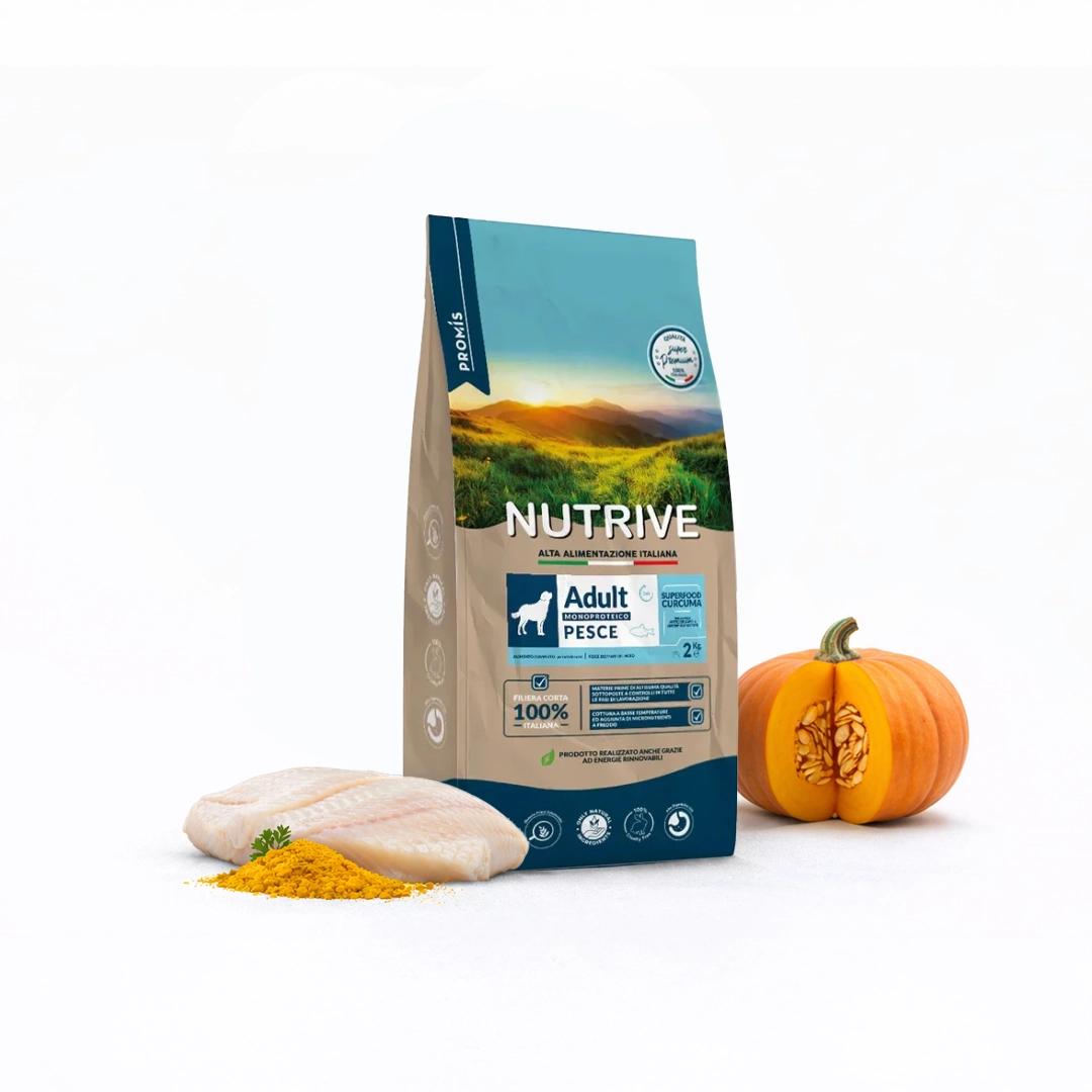Super Premium - Суха храна Adult Pesce Monoproteico за кучета с чувствителен стомах с риба, 2кг.