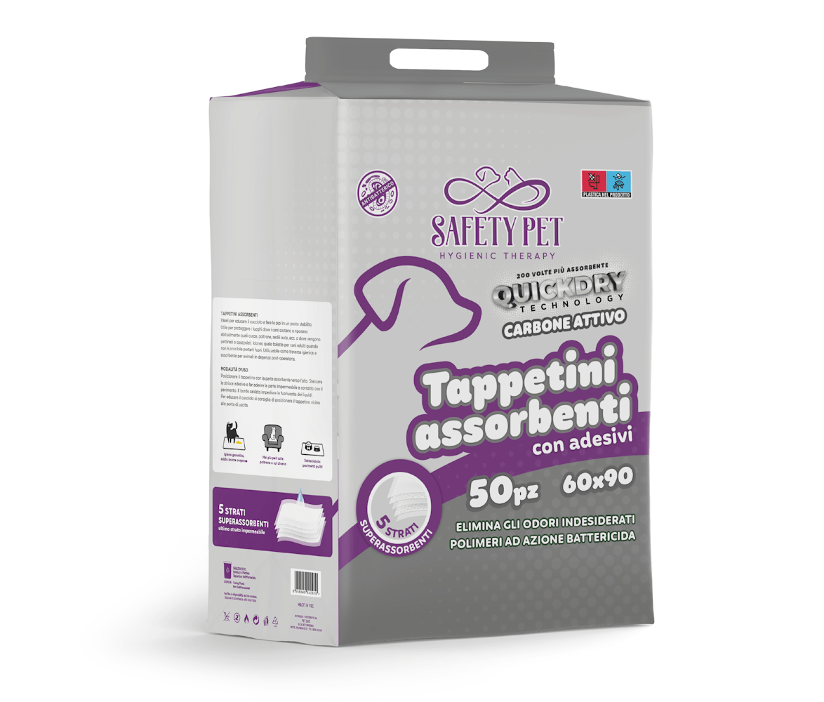 Safety Pet - хигиенни подложки Quickdry Carbon 60x90 10 бр