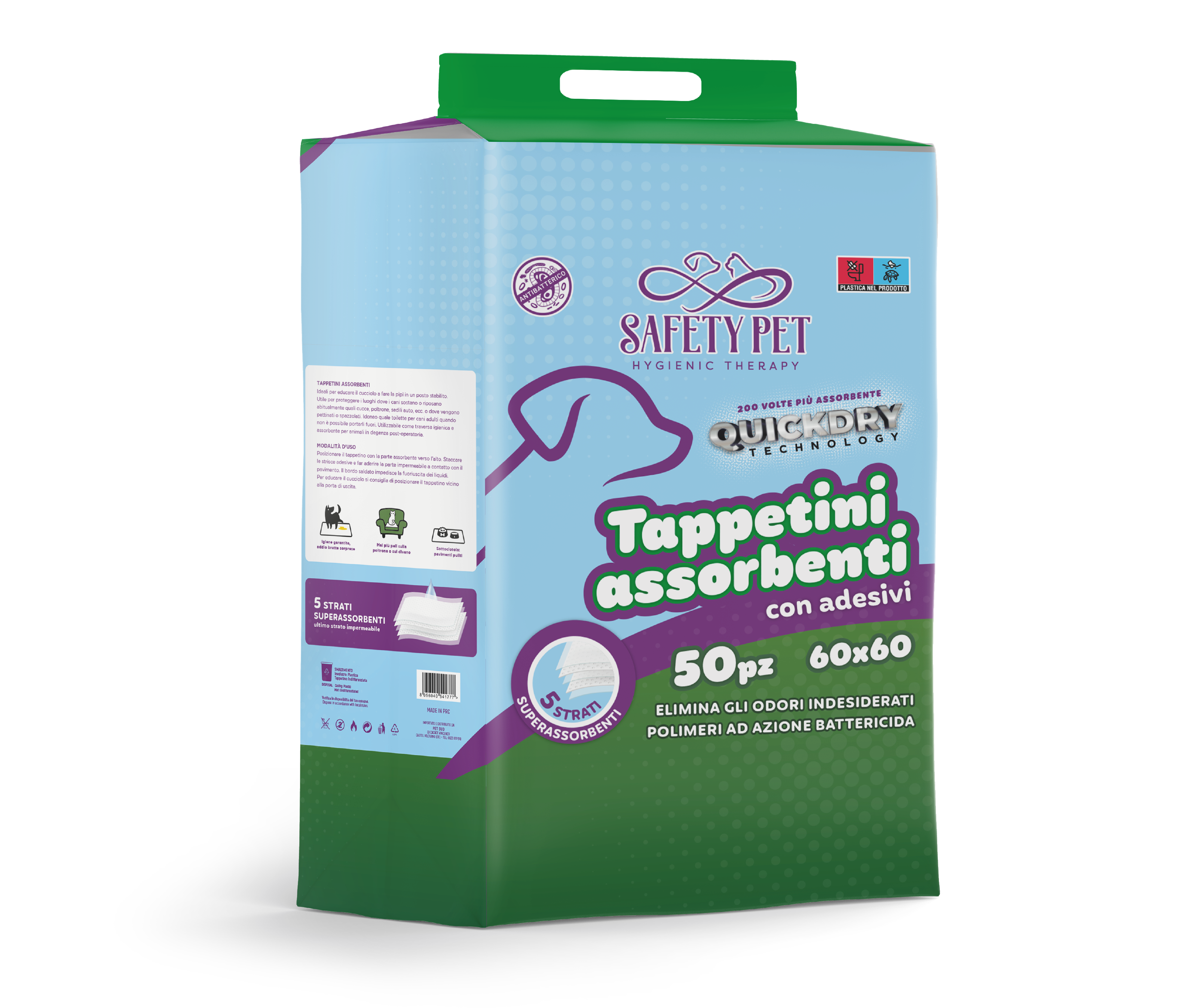 SAFETY PET ХИГИЕННИ ПОДЛОЖКИ QUICKDRY 60x60