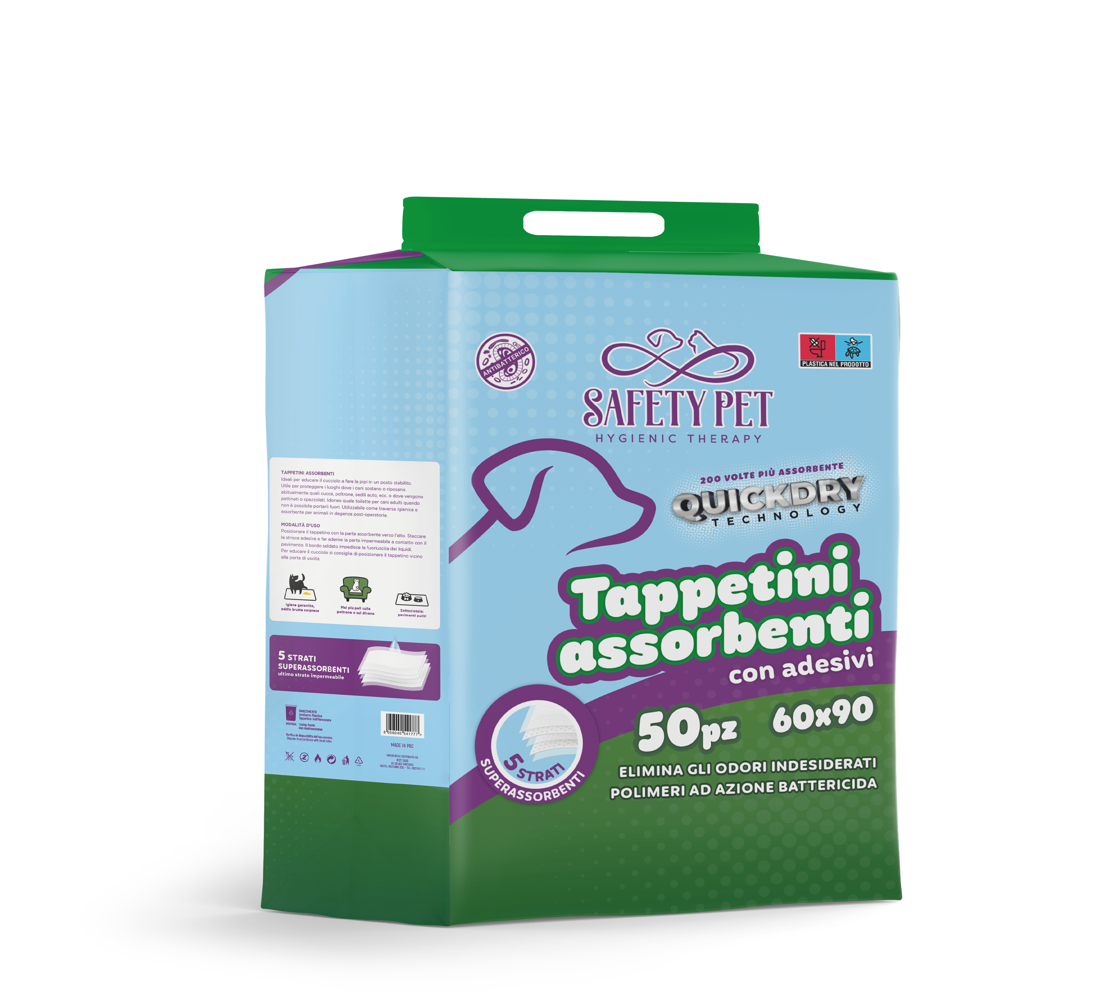 SAFETY PET ХИГИЕННИ ПОДЛОЖКИ QUICKDRY 60x90